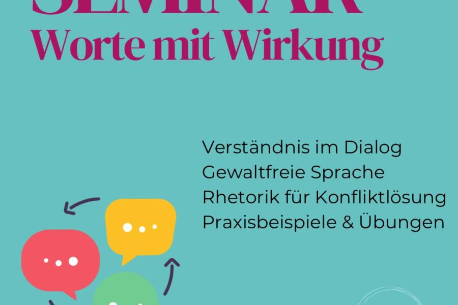 Produktbild für das Seminar Worte mit Wirkung der Akademie für selbstbestimmte Bildung